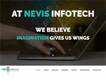 Tablet Screenshot of nevisinfotech.com